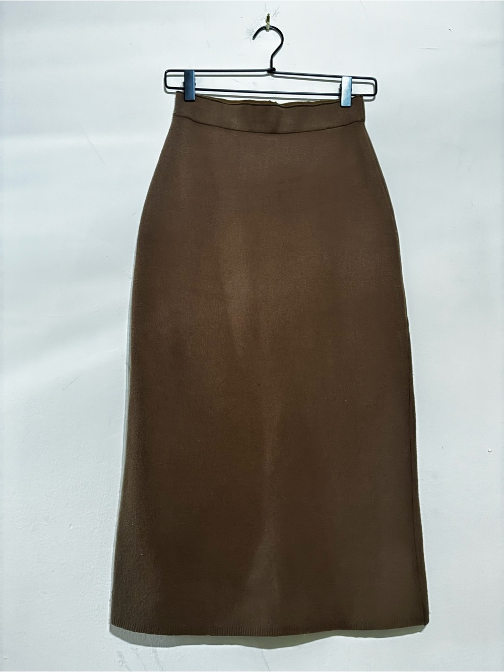 Babaton Classic Brown Midi Pencil Skirt - Women's